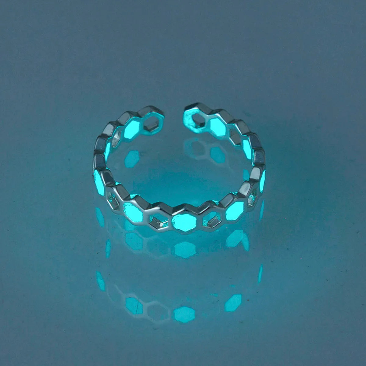 Halloween Dark Blue Luminous Star Zircon Ring Wholesale Nihaojewelry