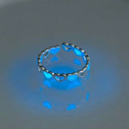 Halloween Dark Blue Luminous Star Zircon Ring Wholesale Nihaojewelry