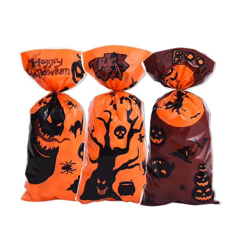 Halloween Funny Cartoon Plastic Party Gift Wrapping Supplies