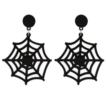 Halloween Funny Pumpkin Acrylic Earrings Little Witch Resin Earrings