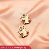 Retro Spider Plating Alloy Artificial Gemstones Earrings