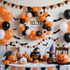 Halloween Holiday Balloon Set Latex Aluminum Film Round Balloon Combination Background Layout Atmosphere Decoration