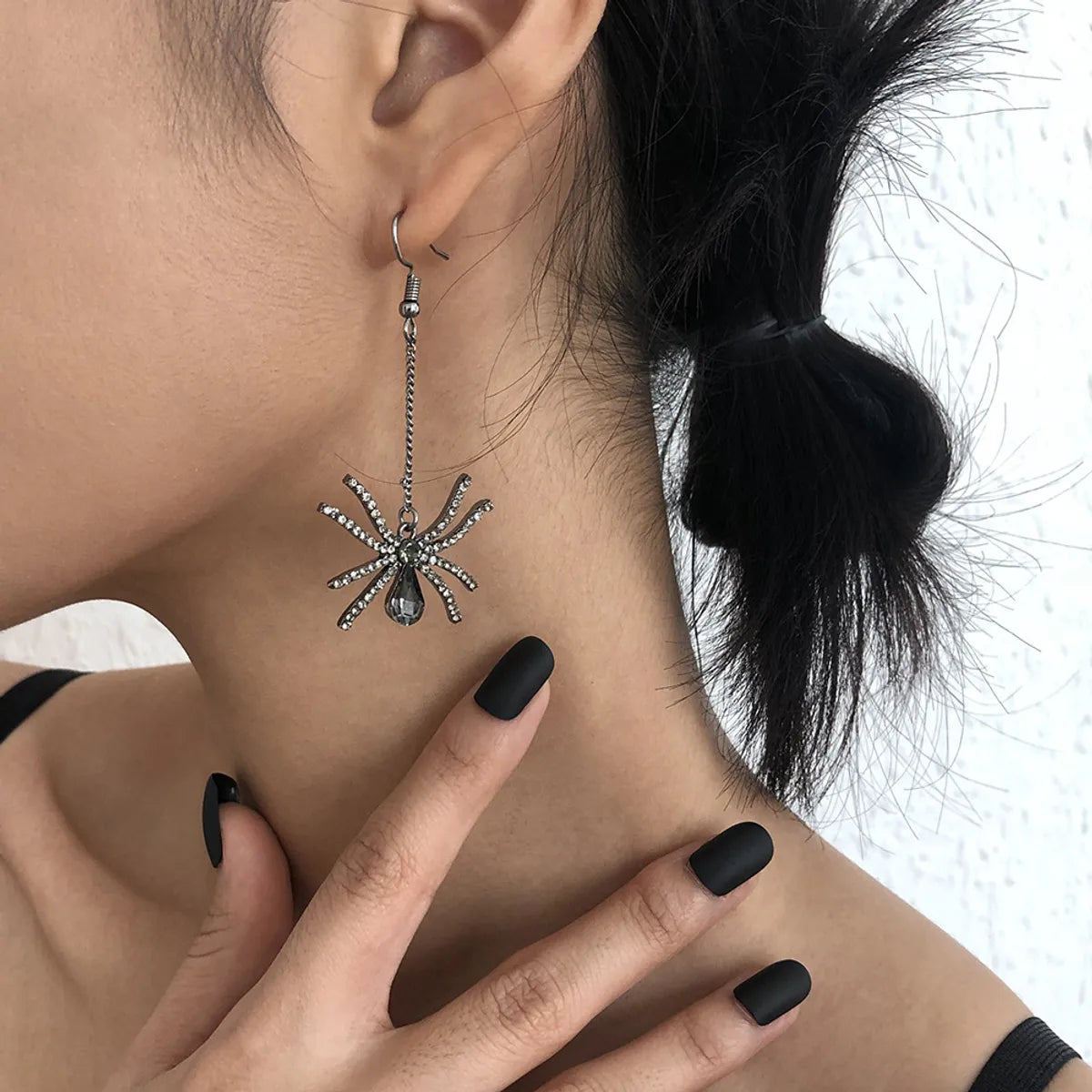 Halloween Long Spider Earrings Wholesale Gooddiy