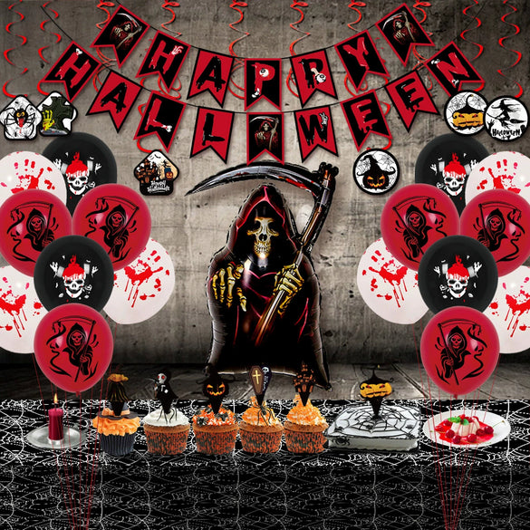 Halloween Party Balloon Aluminum Film And Foil Round Ornament Balloon