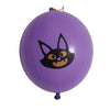 Halloween Party Balloon Latex Round Pat Ball With Rubber Band And Bat Decoration