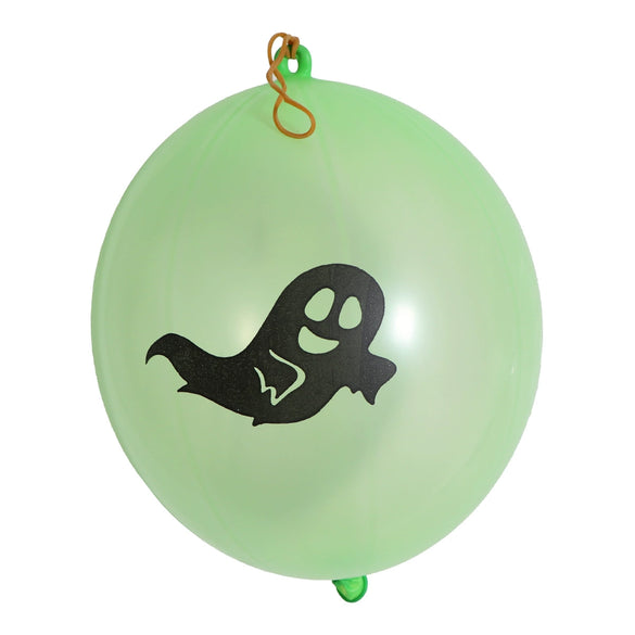 Halloween Party Balloon Latex Round Pat Ball With Rubber Band And Bat Decoration