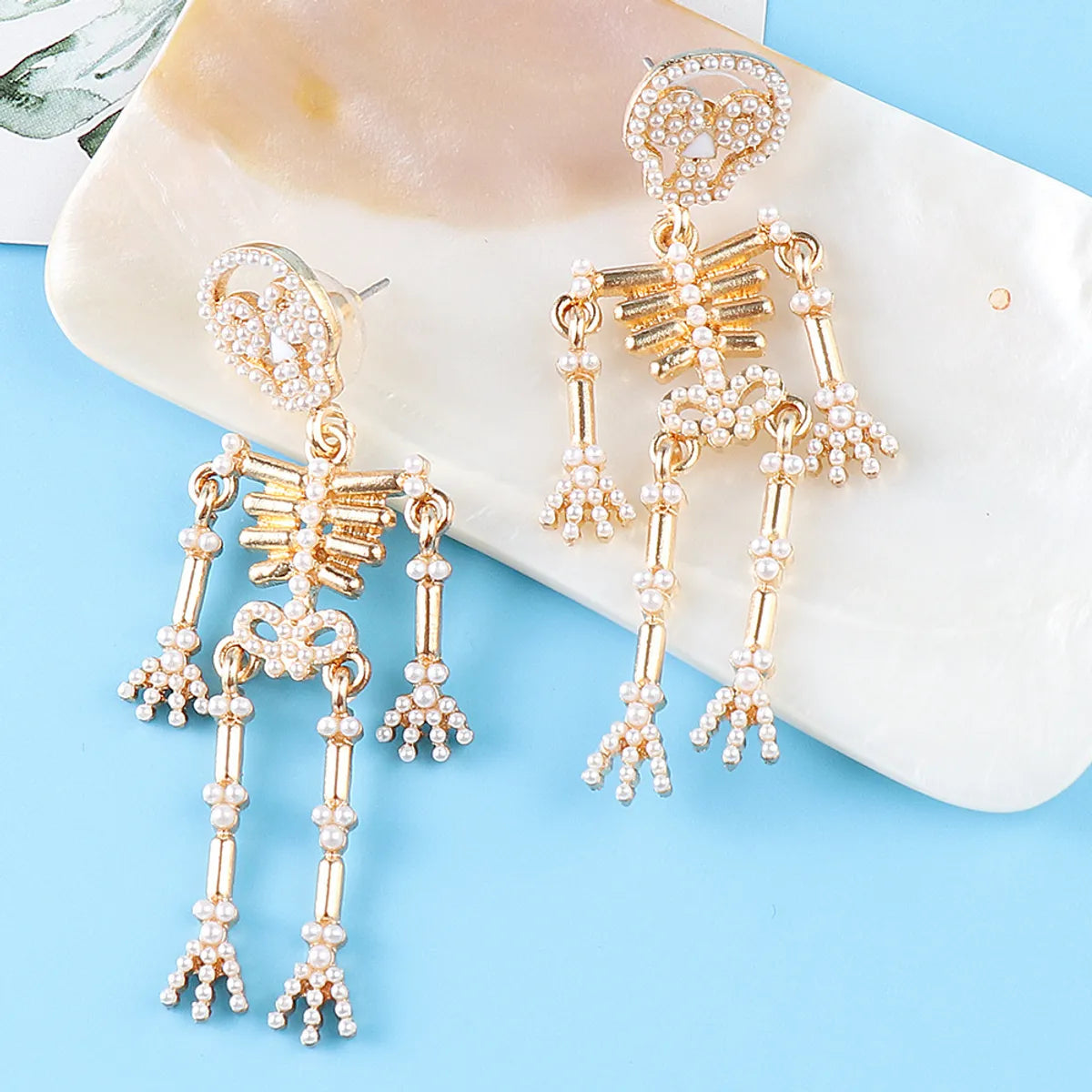 Fashion Alloy Artificial Gemstones Earrings Ear Studs