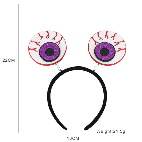 Halloween Plastic Felt Headband Accessories With Ghost Skull Cartoon Decorations