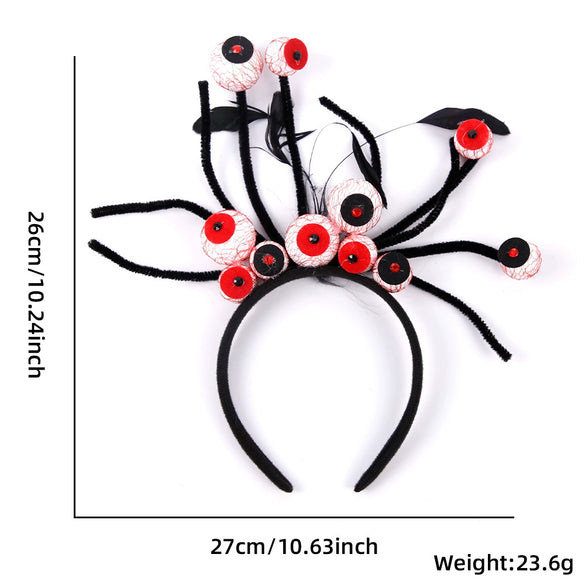 Halloween Plastic Felt Headband Accessories With Ghost Skull Cartoon Decorations