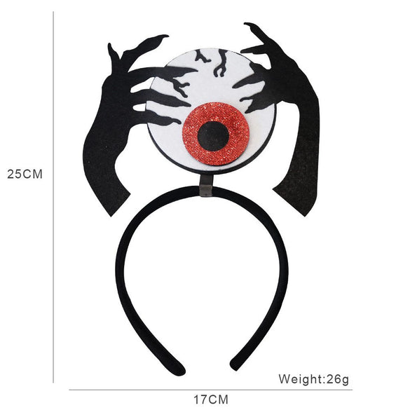 Halloween Plastic Felt Headband Accessories With Ghost Skull Cartoon Decorations