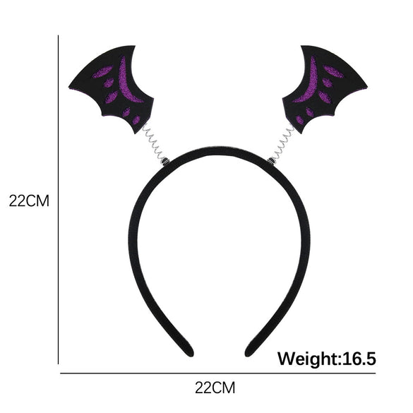 Halloween Plastic Felt Headband Accessories With Ghost Skull Cartoon Decorations