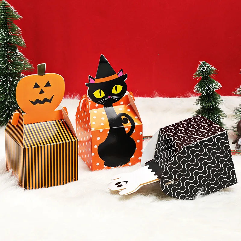 Halloween Pumpkin Cat Paper Party Gift Wrapping Supplies