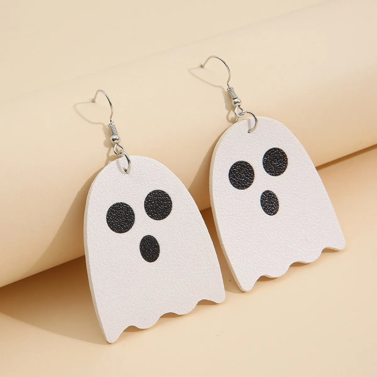 Cross-Border Independent Station Halloween Earrings Personality Pumpkin Ghost Hat Leather Earrings Halloween Ornaments