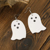 Cross-Border Independent Station Halloween Earrings Personality Pumpkin Ghost Hat Leather Earrings Halloween Ornaments