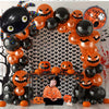 Halloween Pumpkin Ghost Latex Round Aluminum Film Balloon Package For Decoration