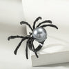 Halloween Punk Hiphop Dark Alloy Spider Ring With Environmental Protection Treatment