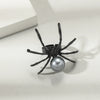 Halloween Punk Hiphop Dark Alloy Spider Ring With Environmental Protection Treatment