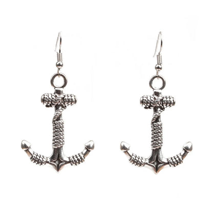 European And American Jewelry European And American High Profile Retro Earrings Halloween Spider Long Earrings Animal Boat Anchor Earrings