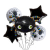 Halloween Spider Aluminum Film Balloon 5Piece Set Round Shape Party Decoration