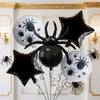 Halloween Spider Aluminum Film Balloon 5Piece Set Round Shape Party Decoration