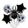Halloween Spider Aluminum Film Balloon 5Piece Set Round Shape Party Decoration