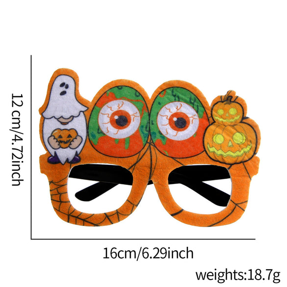 Halloween Spider Pumpkin Cartoon Glasses Frame Made Of Plastic With Semi Manual Semi Mechanical Craft For Children And Adults