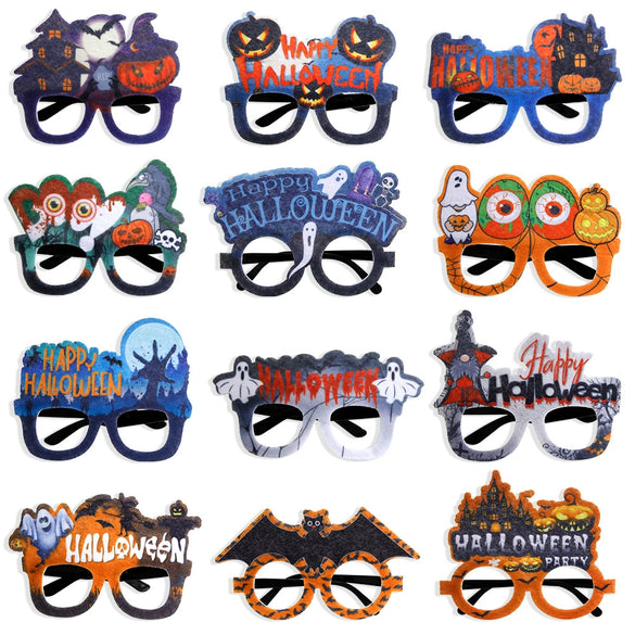 Halloween Spider Pumpkin Cartoon Glasses Frame Made Of Plastic With Semi Manual Semi Mechanical Craft For Children And Adults