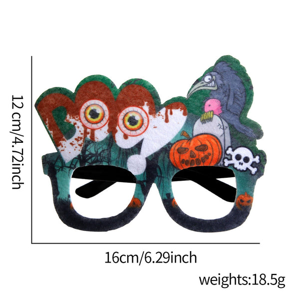 Halloween Spider Pumpkin Cartoon Glasses Frame Made Of Plastic With Semi Manual Semi Mechanical Craft For Children And Adults