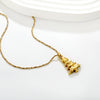 Halloween Spider Web Pendant Necklace Electroplated Stainless Steel Geometric Jewelry With Cross Chain For Women And Men