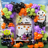 Halloween Theme Aluminum Film And Latex Balloons With Ghost Witch Bat Spider Design In Round Shape