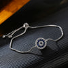 Hand Jewelry Bracelet Crystal Protection Copper Flowers Electroplating Natural Style Couple Women