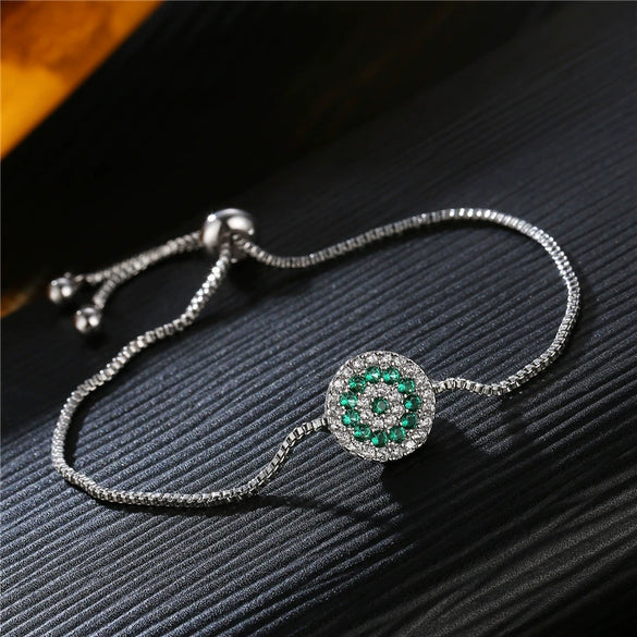 Hand Jewelry Bracelet Crystal Protection Copper Flowers Electroplating Natural Style Couple Women