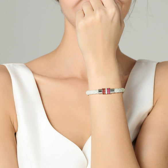 Hand Jewelry Pu Leather Geometric Braided Bracelet