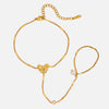 Hand Jewelry Stainless Steel Butterfly Mitten Bracelet With Animal Zodiac Pattern Electroplated