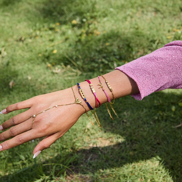 Hand Jewelry Stainless Steel Butterfly Mitten Bracelet With Animal Zodiac Pattern Electroplated
