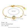 Hand Jewelry Stainless Steel 18K Gold Plated Geometric Palm Bracelet For Women