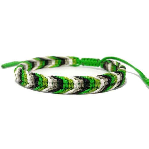 Hand Knitted Thread Rope Braided Bracelet Natural Colorful Geometric Woven Jewelry For Unisex
