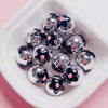 Hand Painted Flower Round Beads Beaded Diy Mobile Phone Chain And Key Chain Acrylic Jewelry Accessories For Cute Girls