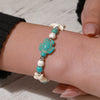 Hand Woven Bohemian Beach Bracelet Pine Stone Geometric Shell Starfish Turtle Foot Handmade