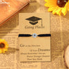 Hand Woven Geometric Alloy Compass Bracelet Unisex Friendship Couple Bracelet Graduation Gift Card Bracelet