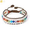 Hand Woven Natural Crystal Beaded Multilayer Bracelet Adjustable Gemstone Jewelry For Women And Unisex