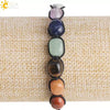 Hand Woven Natural Stone Bracelet With Oval Crystal And Semi Precious Stone Geometric Adjustable Unisex Bracelet