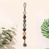 Hand Woven Stone Pendant Car Pendant With 7 Color Natural Stone