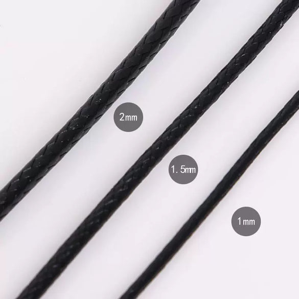 Hand Woven Wax Rope Leather Rope Necklace Bracelet