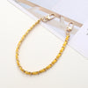 Handheld Chain Jewelry Accessories Metal Leather Double Chain Hand Knitted