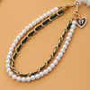 Handheld Chain Jewelry Accessories Metal Leather Double Chain Hand Knitted