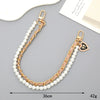 Handheld Chain Jewelry Accessories Metal Leather Double Chain Hand Knitted