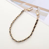 Handheld Chain Jewelry Accessories Metal Leather Double Chain Hand Knitted