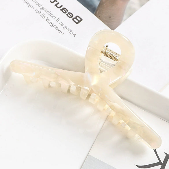 Handmade Acetate Acrylic Crossshaped Hair Claw Clip For Women Stylish Hair Accessory