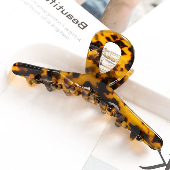 Handmade Acetate Acrylic Crossshaped Hair Claw Clip For Women Stylish Hair Accessory